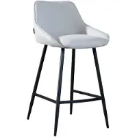 Naber GmbH (Tablon) Bronx71 Tabouret de bar Lova gris tissu recyclé 68 cm