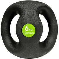 Sporti France Medicine Ball With Double Handles Noir 6 kg
