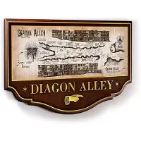 Noble Collection Plaque Murale du Chemin De Traverse Harry Potter