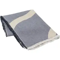 Broste Copenhagen Tide plaid bleu