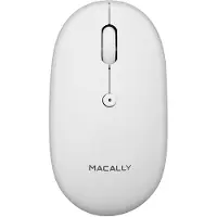 Macally - Souris Bluetooth rechargeable (blanche)