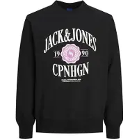 Jack & Jones Sweat-shirt rose / noir / blanc