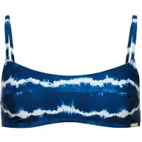 Superdry pour femme. W3010368A Haut de bikini bleu tie-dye (L), Casuel, Beachwear, Polyester