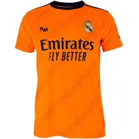Real Madrid 24/25 Away Junior Short Sleeve T-shirt Orange 8 Years Enfants