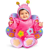 MOM Butterfly Baby Costume Rose 7-12 Months Enfants