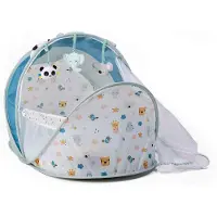 Eurekakids Folding Travel Cot With Mosquito Net And 3 Dolls-cucu Travel Bed Clair Enfants
