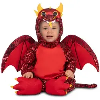 MOM Dragon Baby Costume Multicolore 7-12 Months Enfants