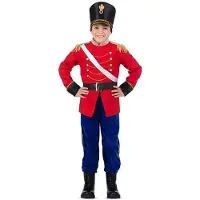 MOM Toy Soldier Jacket Junior Costume Rouge 3-4 Years Enfants