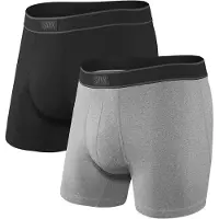 Saxx Daytripper Fly Boxers 2 Units Noir,Gris XS Homme
