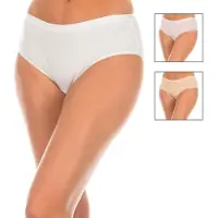 Dim D4h01 Panties 3 Units Beige,Rose 44-46 Femme