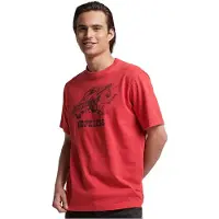 Superdry Vintage Crossing Lines Bk Short Sleeve T-shirt Rouge M Homme