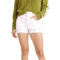 Levi's 501 Original Denim Shorts Blanc 32 Femme