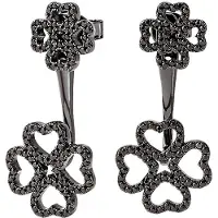 Folli Follie 3e17s032kk Earrings Noir Femme