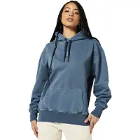 Superdry Code Cl Garment Dye Os Hoodie Bleu XS-S Femme