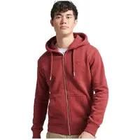 Superdry Veste de survêtement rouge carmin