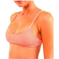 Rhythm Wave Break Bikini Top Rose M Femme