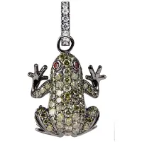Lancaster Jla-pen-frog3 Necklace Doré Femme