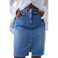 Salsa Jeans Jupe 'Faith' bleu denim