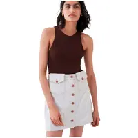 Salsa Jeans Secret Glamor Denim Skirt Blanc 30 Femme