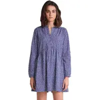 Salsa Jeans Cotton Long Sleeve Short Dress Bleu XS Femme