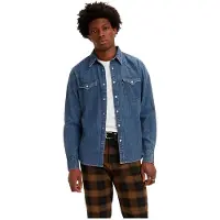 Levi's Chemise BARSTOW WESTERN STANDARD hommes - Bleu - EU XS