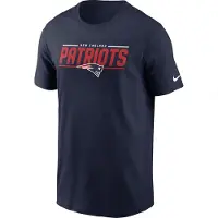 Nike Patriots Essential Team Muscle Short Sleeve T-shirt Bleu S