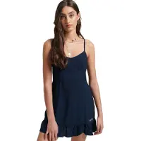 Superdry Vintage Cami Mini Sleeveless Dress Bleu XL Femme