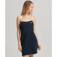 Superdry Vintage Jersey Cami Sleeveless Dress Bleu 2XS Femme