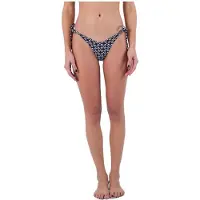 Hurley Tiki Cheeky Side Tie Bikini Bottom Noir XS Femme