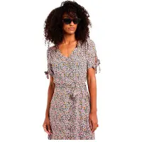 Protest Banda Short Sleeve Dress Rose M Femme