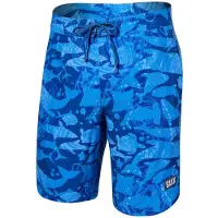 Saxx Betawave 2n1 19´´ Swimming Shorts Bleu 30 Homme