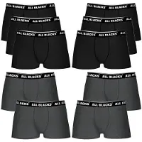 All Blacks Pk4686 Boxers 10 Units Noir,Gris S Homme
