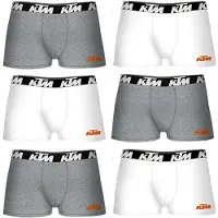 Ktm Pk5505 Boxers 6 Units Blanc,Gris 2XL Homme