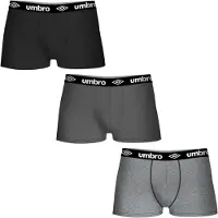 Umbro T019 Boxers 12 Units Noir,Gris S Homme