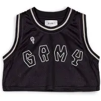 Grimey The Clout Mesh Crop Sleeveless Top Noir S Femme