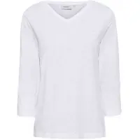 Sea Ranch Kaya 3/4 Sleeve V Neck T-shirt Blanc S Femme
