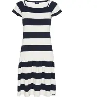 Sea Ranch Petra Short Sleeve Long Dress Blanc,Bleu 3XL Femme