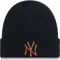 New Era New York Yankees Beanie Cuff Mens League Essential Black Brown