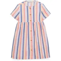 Tom Tailor Striped Short Sleeve Dress Multicolore 128-134 cm Fille