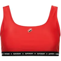 Superdry Code Micro Elastic Top Bikini Top Rouge XL Femme