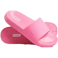 Superdry Code Logo Vegan Slides Rose EU 36-37 Femme