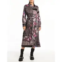 Replay W9086 .000.74954 Long Sleeve Long Dress Marron M Femme