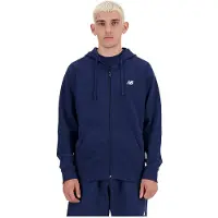 New Balance Veste de survêtement 'Essentials' bleu foncé / blanc