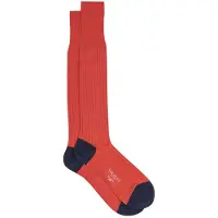 Hackett Hmu30046 Long Socks Orange EU 39-42 Homme