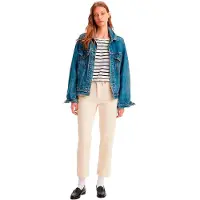 Levi's 501 Cropped Jeans Beige 28 / 30 Femme