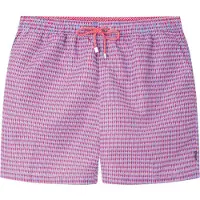 Hackett Fish Geo Swimming Shorts Rose L Homme
