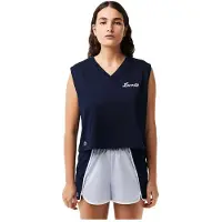 Lacoste Tf7105 Sleeveless T-shirt Bleu 40 Femme
