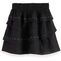 Scotch & Soda 177305 Short Skirt Noir L Femme