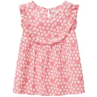 Tom Tailor 1031956 Volant Allover Sleeveless Blouse Rose 92-98 cm Fille