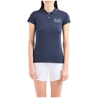 EA7 pour femme. 8NTF70_TJEMZ Polo Sport Ventus7 navy (XS), Multisport, Polyamide, Manche courte, Marine